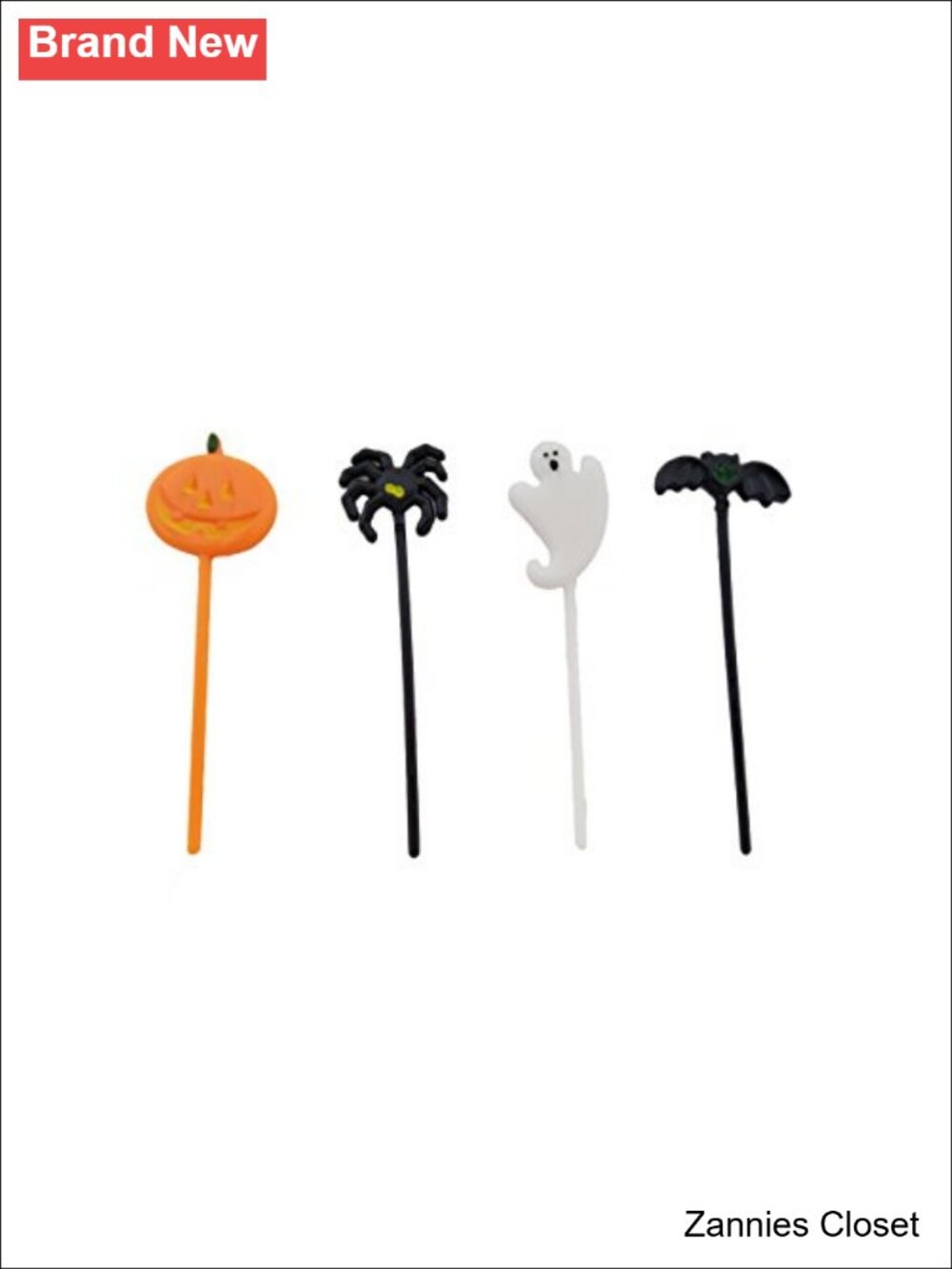 👻 72 Pc Halloween Food Topper Picks Plastic 4 In Cocktail Party Pack